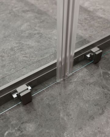 Душевая дверь Cezares MOLVENO MOLVENO-BF-2-170-C-GM-IV 170х195 стекло прозрачное профиль оружейная сталь