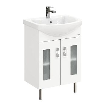 Тумба под раковину Onika Кристалл 105555 50х30 напольная цвет белый