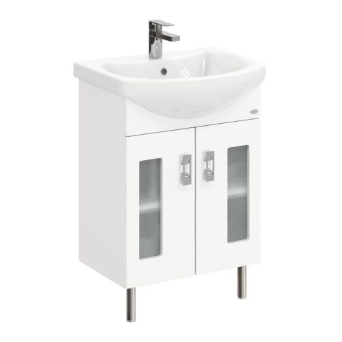 Тумба под раковину Onika Кристалл 105555 50х30 напольная цвет белый