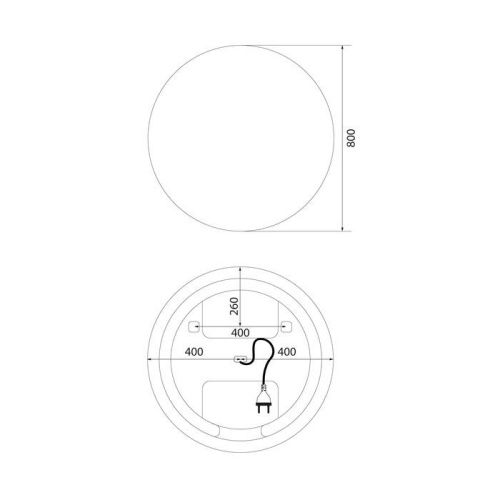 Зеркало Iddis Bild BIL80T0i98 80х80 подвесное - фото 4