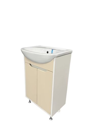 Тумба под раковину Runo Эконова 00-00004658 50х30 напольная цвет белый - фото 2