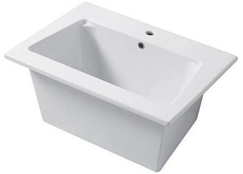 Раковина керамическая Disegno Ceramica Landscape MX07050101 70х50 накладная цвет белый