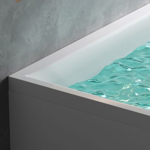 Ванна акриловая Am.Pm Spirit W72A-160L100W-A2 160х100 пристенная асимметричная без каркаса - фото 5