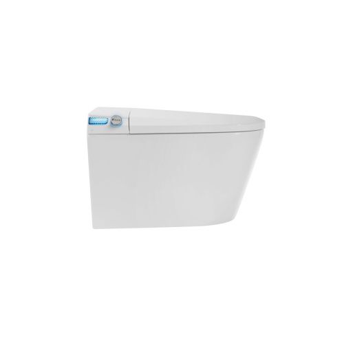 Унитаз подвесной Grossman Smart GR-5702 белый с сиденьем микролифт безободковый импульсный смыв - фото 3