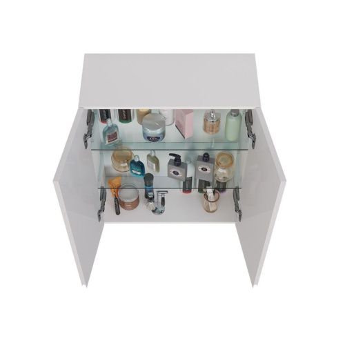 Шкаф LeMark Veon LM01V60SH 60х80 подвесной цвет белый - фото 4