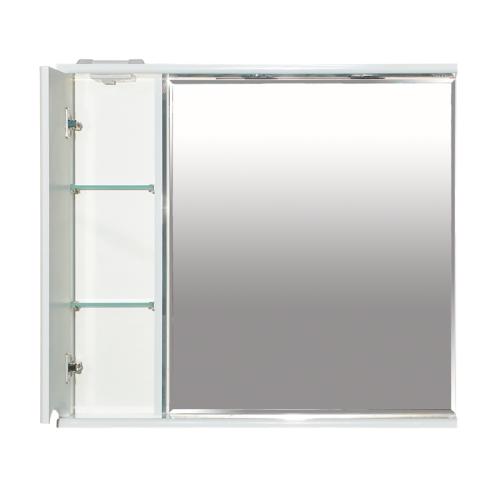 Зеркало-шкаф Misty Элвис П-Элв-01085-011Л 80х70 подвесной цвет белый - фото 2