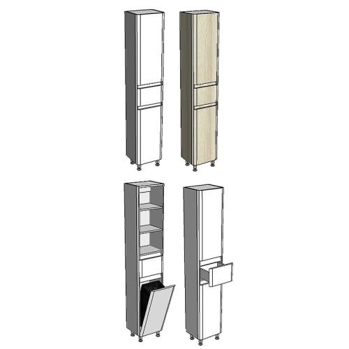 Шкаф-пенал Corozo Алабама SD-00000677 40х190 напольный цвет белый - фото 4