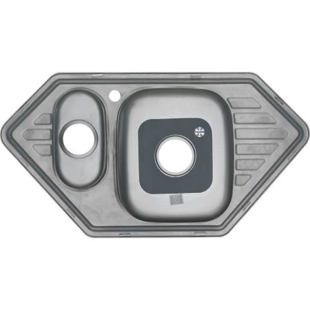 Кухонная мойка Melana 222 C t (*7) 95х50 цвет хром поверхность полированная