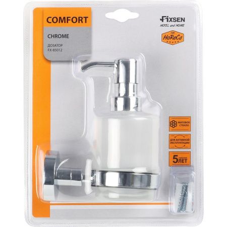 Дозатор жидкого мыла Fixsen Comfort chrome FX-85012