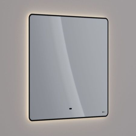 Зеркало LeMark Mioblack LM80ZM-black 80х80 подвесное