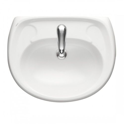 Раковина из сантехнического фарфора Santeri Воротынский 131117S0010B0 45х57 подвесная цвет белый без отверстий под смеситель - фото 2