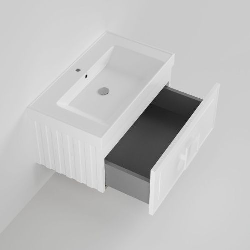 Тумба с раковиной La Fenice CUBO NFNC-01-CUB-B-80-2-80 80х50 подвесная цвет белый - фото 2