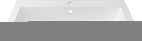 Раковина из искусственного камня Aquanet Электра НФ-00008412 90х50 полувстраиваемая цвет белый 1 отверстие под смеситель - фото 5