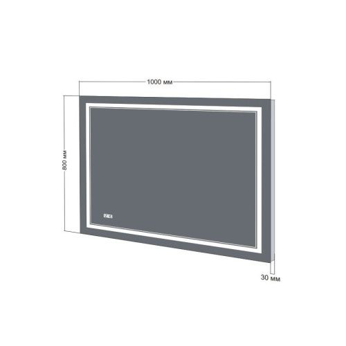 Зеркало с подсветкой Бриклаер Эстель 4627125414312 100х80 подвесное - фото 3