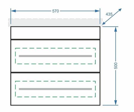 Тумба под раковину Stella Polar Ванесса SP-00000235 60х40 подвесная цвет белый