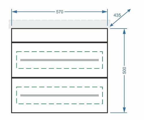 Тумба под раковину Stella Polar Ванесса SP-00000235 60х40 подвесная цвет белый - фото 4