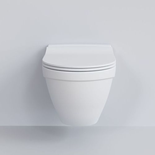 Унитаз подвесной Ambassador Nord 133T20101-132T20101S белый с сиденьем микролифт - фото 2