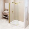 Душевая перегородка RGW Walk In 351005183-16 80х195 стекло прозрачное профиль золото