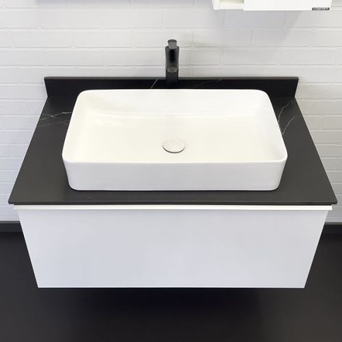 Тумба с раковиной Comforty Милан 00-00014007CF 90х50 подвесная цвет белый - фото 5