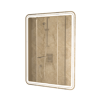 Зеркало с подсветкой Art&Max TITO AM-Tit-700-800-DS-F 70х80 подвесное