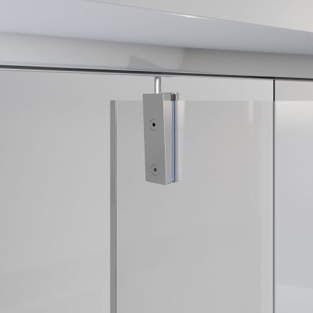 Душевая дверь Niagara Nova NG-83-8AB 80х195 стекло прозрачное профиль черный