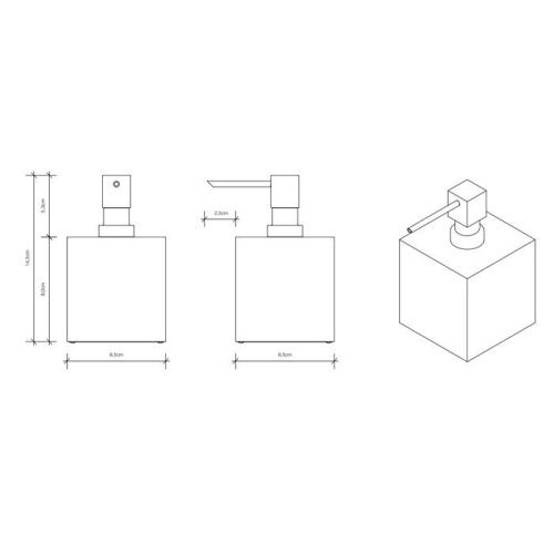 Дозатор Decor Walther Cube 825020 - фото 2
