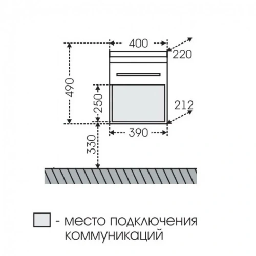 Тумба под раковину СанТа Омега 207036 40х20 подвесная цвет белый - фото 2