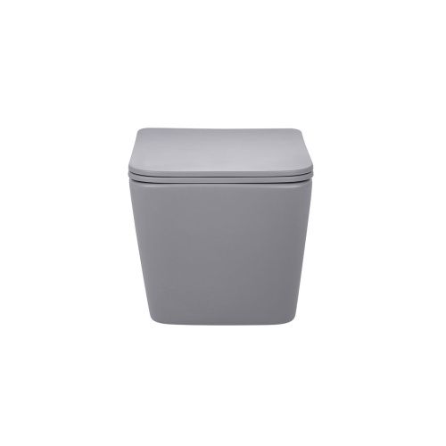 Унитаз подвесной Vincea Q-Line VT1-12MG серый с сиденьем микролифт безободковый душевой смыв - фото 3