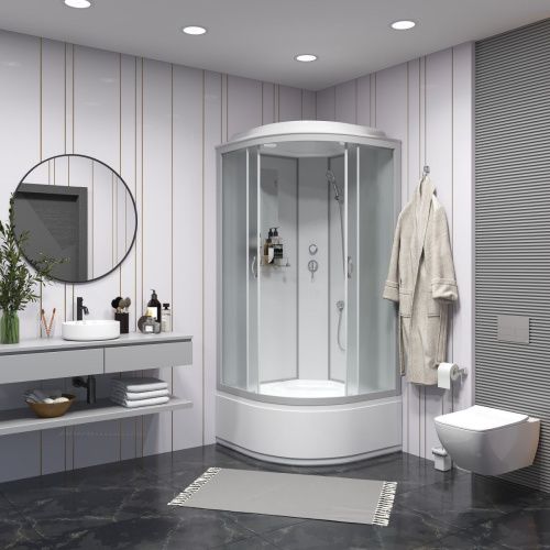 Душевая кабина Niagara Classic 23091424 100х100 четверть круга с крышей ориентация универсальная - фото 3