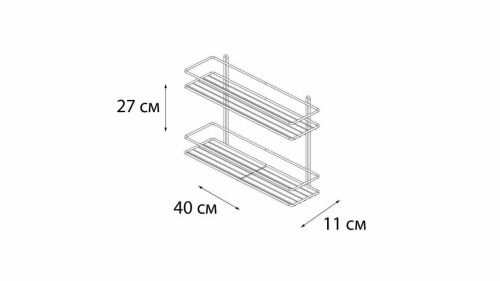 Полка в ванную комнату Fixsen FX-730B-2 - фото 3