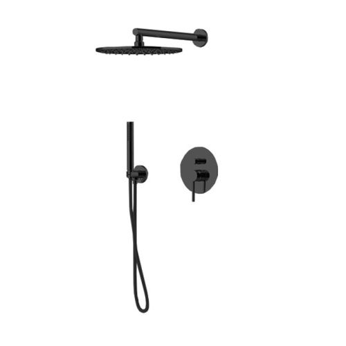 Душевая система Gattoni CIRCLE ONE 9090/PDNO встраиваемая в стену цвет черный