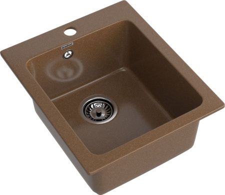 Кухонная мойка Granfest Praktik P-505 терракот 50х45 цвет коричневый поверхность матовая