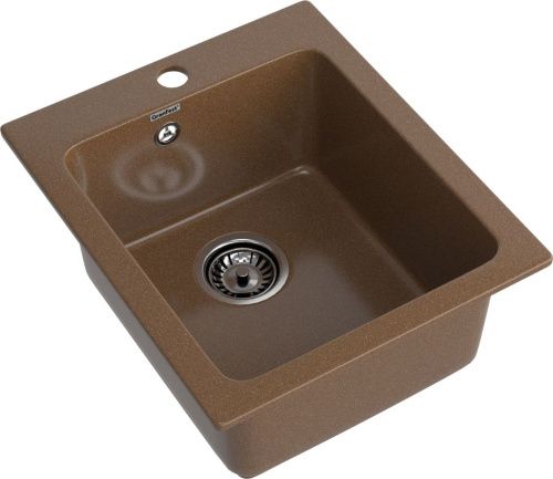 Кухонная мойка Granfest Praktik P-505 терракот 50х45 цвет коричневый поверхность матовая - фото 2