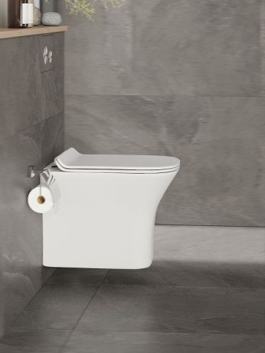 Унитаз подвесной Orange C02-100w белый с сиденьем микролифт каскадный смыв - фото 2