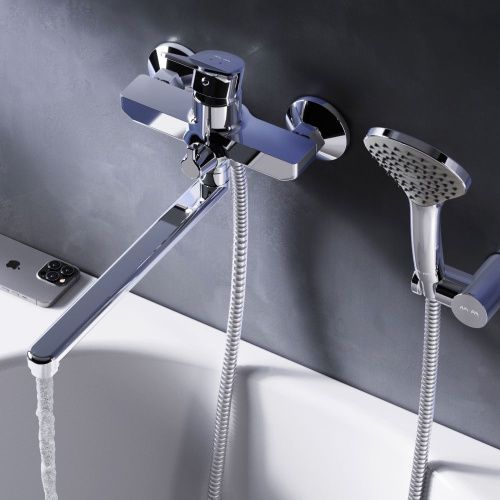 Смеситель для ванны и душа Am.Pm X-Joy F85A95000 настенный хром - фото 3