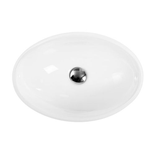 Раковина из сантехнического фаянса BelBagno BB1085 50х30 накладная цвет белый без отверстий под смеситель - фото 2