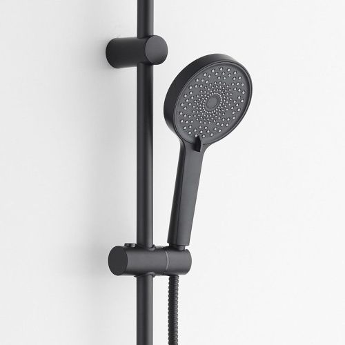 Душевая стойка Bond Circle B01-8888 настенная цвет черный - фото 5