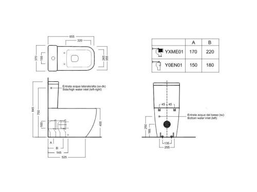 Чаша унитаза напольная Hatria BIANCA Y7AE01 цвет белый без сиденья душевой смыв - фото 3