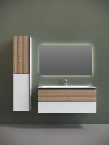 Тумба под раковину Sancos DELTA DL120W 120х40 подвесная цвет коричневый - фото 3