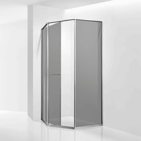 Душевой уголок RGW 33328299-31R 90х90 стекло тонированное профиль хром без поддона