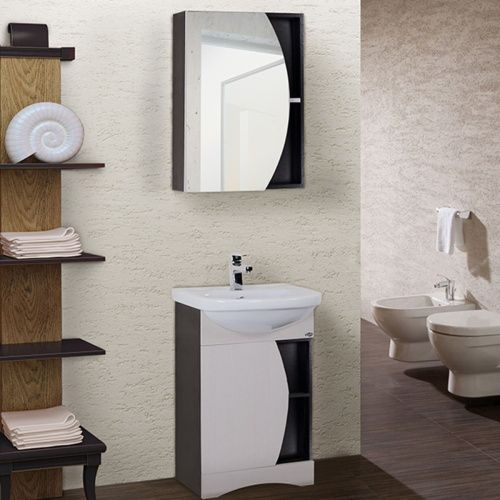 Зеркало-шкаф Onika Дуэт 205207 50х70 подвесной цвет коричневый - фото 2