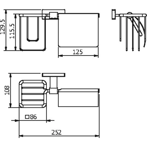 Бумагодержатель Langberger ALSTER 10941P - фото 2