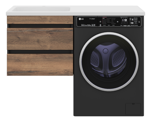 Тумба под раковину Misty Коломбо П-Кол06060-011П2Я 60х50 подвесная цвет коричневый/серый - фото 2