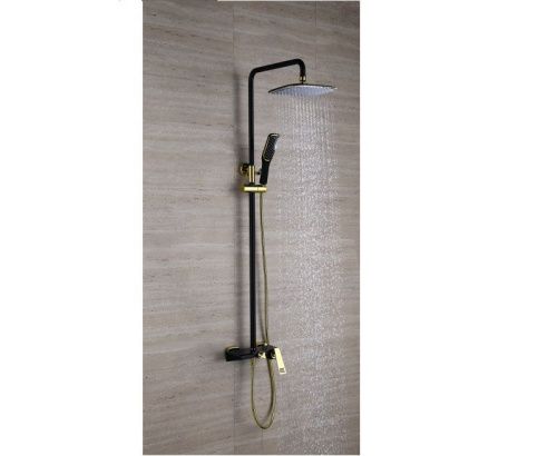 Душевая стойка Bronze de Luxe LT919B настенная цвет черный - фото 5