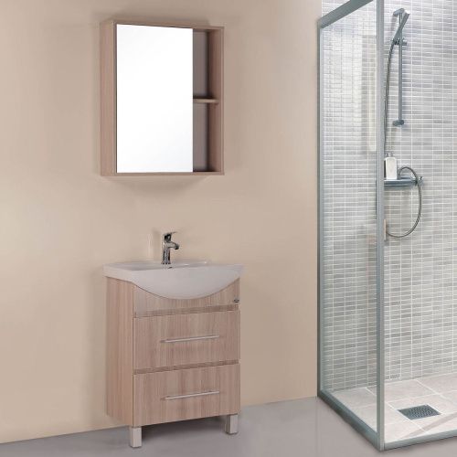 Зеркало-шкаф Onika Дельта 206060 60х70 подвесной цвет коричневый - фото 2