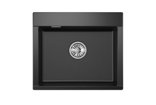 Кухонная мойка Granula 5804, ТУРМАЛИН 60х50 цвет черный поверхность матовая - фото 2