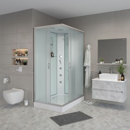 Душевая кабина Niagara Classic 431853QG 110х80 прямоугольная с крышей ориентация универсальная - фото 3