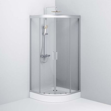 Душевой уголок Am.Pm Gem W90G-401-090WT 90х90 стекло прозрачное профиль хром без поддона