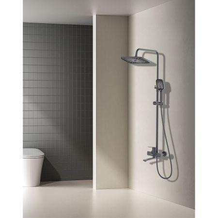 Душевая стойка Splenka S40.24.07 настенная цвет серый