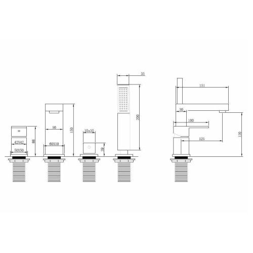 Смеситель Abber Daheim AF8213NG на борт ванны никель - фото 3